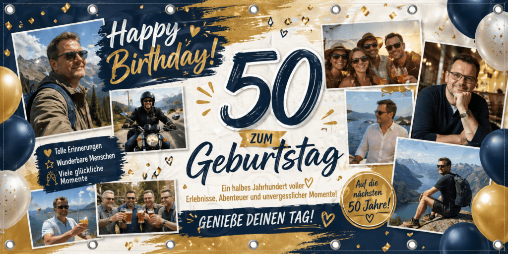 Geburtstagsbanner, Geburtstag, Druck, Banner